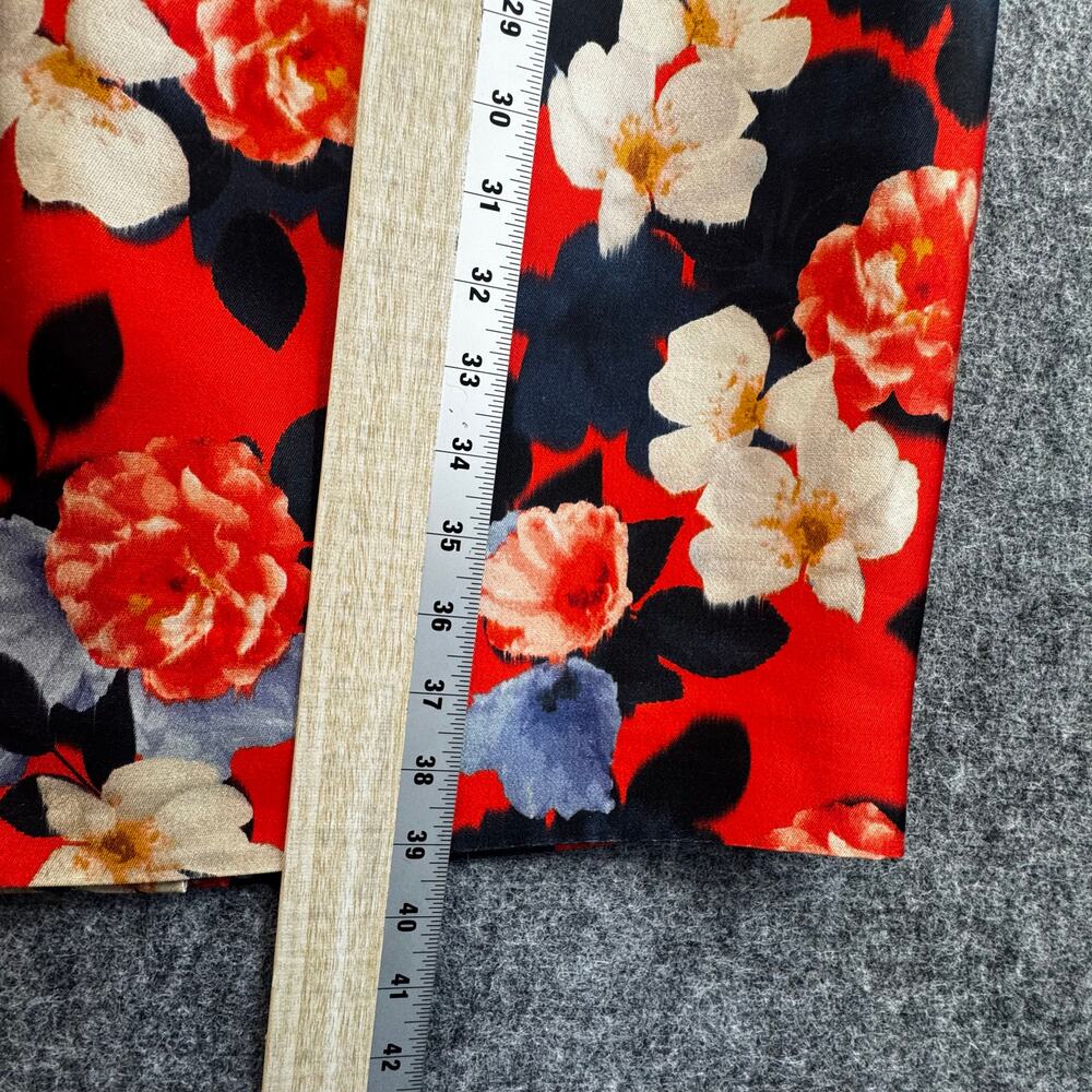 J.Crew Collection Silk Wool Floral Sheath Dress Red Size 6 NWT - Picture 11 of 12